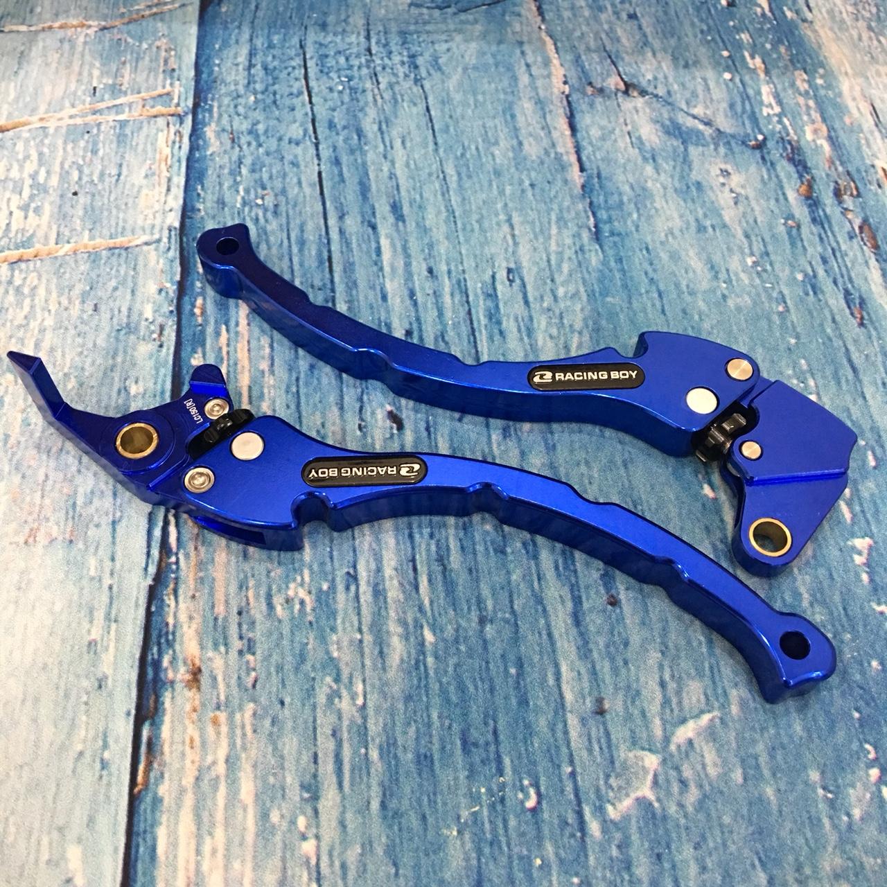 Bộ Tay thắng Racing Boy ,tay phanh trước xe máy ( màu XANH )