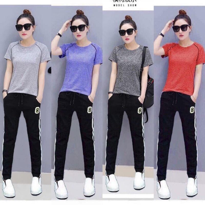 Sét bộ đồ thể thao đốm thêu cao cấp