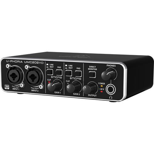 Card âm thanh Behringer U-PHORIA UMC202HD 2-In/ 2-Out- USB 2.0 Audio Interface (0403)