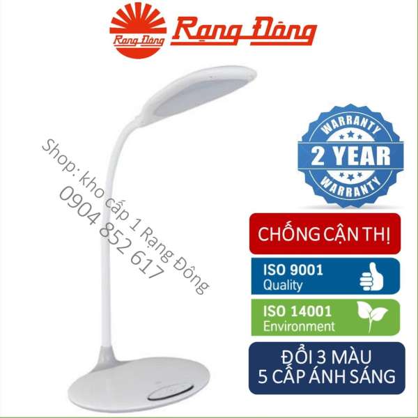 Đèn bàn LED Rạng Đông 6W cảm ứng, đổi 3 màu / 5 mức ánh sáng, RD-RL-21