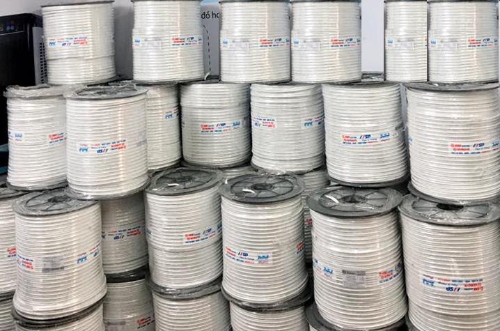 100 Mét Dây cáp đồng trục liền nguồn Sino. ( dây tín hiệu liền nguồn)