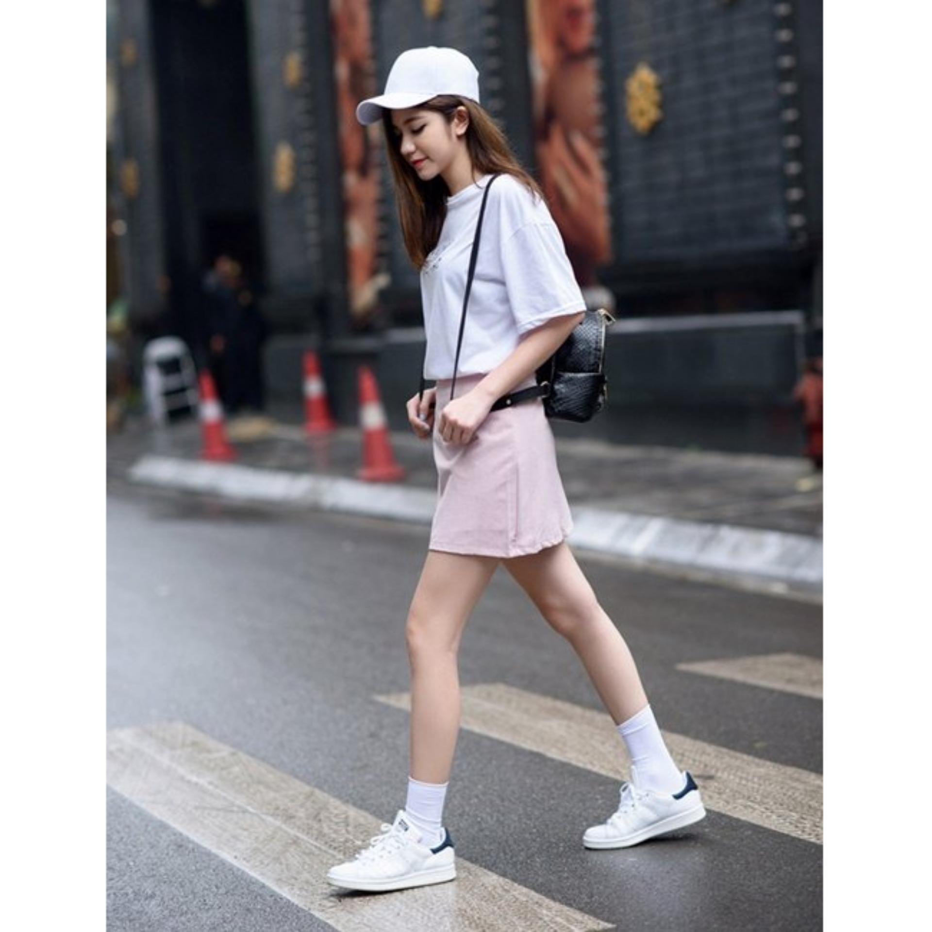 Mũ lưỡi trai thời trang Hàn Quốc cực hót (trắng)