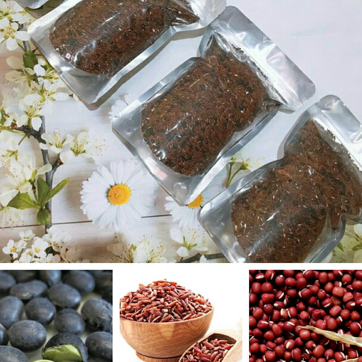 Tra gạo lứt đỗ đỏ đỗ đen 1kg.