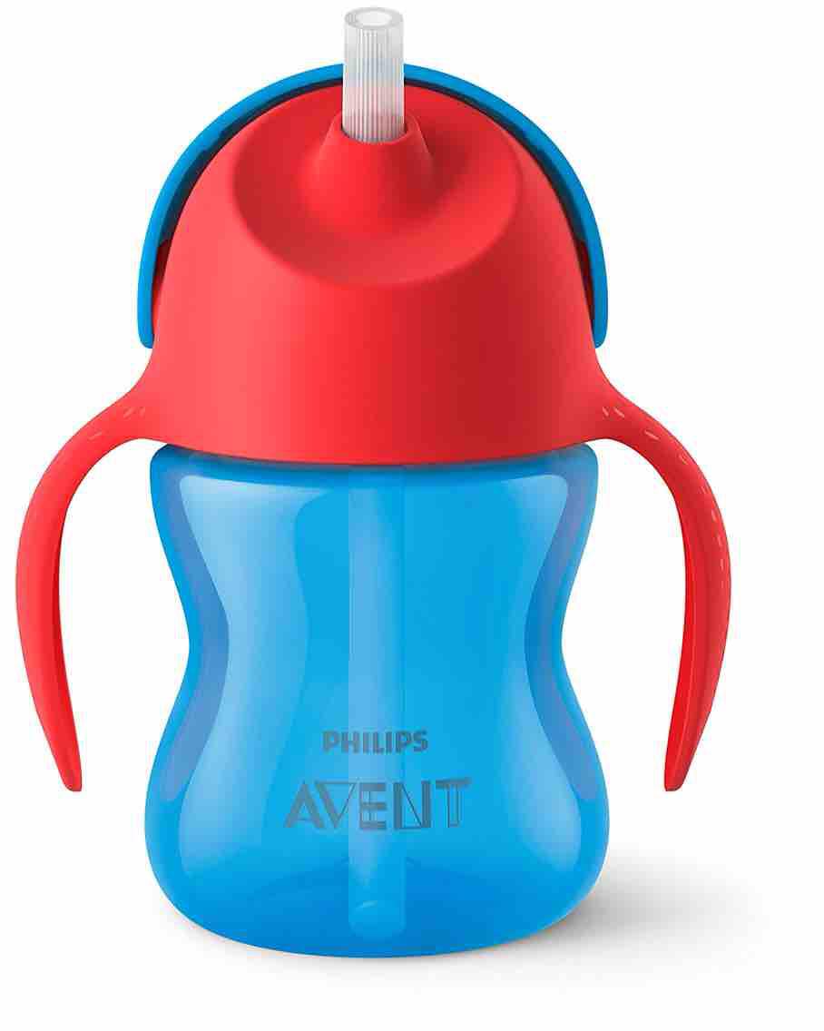Bình uống nước ống hút Philips Avent ( Màu xanh dương)
