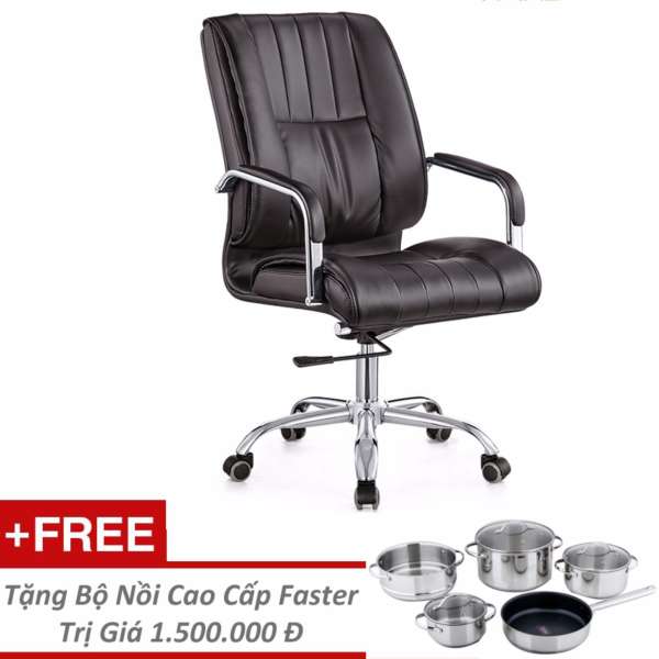 Ghế Văn Phòng Cao Cấp F-817B + Tặng Bộ Nồi Cao Cấp Faster 5 Chiếc