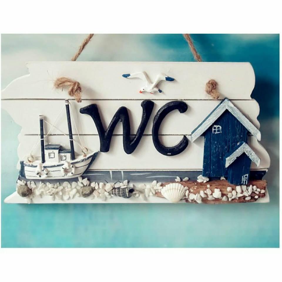 Bảng treo WC hình biển