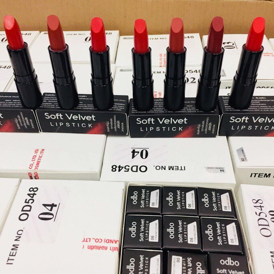 Son thỏi lì Thái Lan Odbo Velvet Soft lip