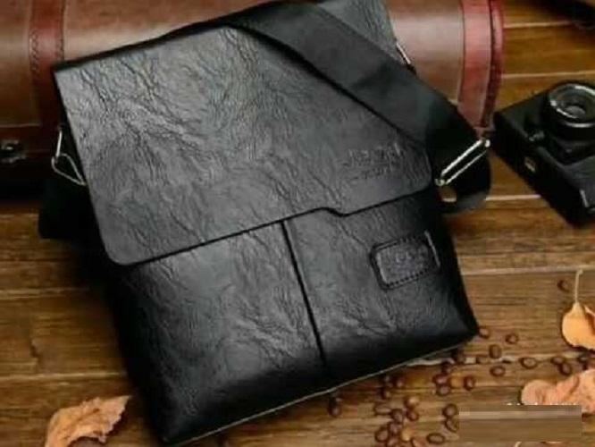 TÚI ĐEO CHÉO ĐỰNG IPAD NAM (đen)