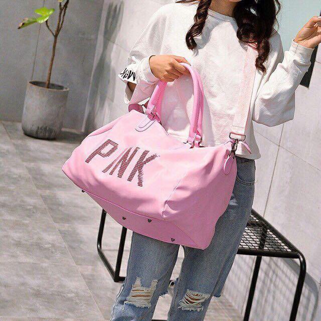 Túi du lịch thể thao Pink chống thấm nước (Hồng)