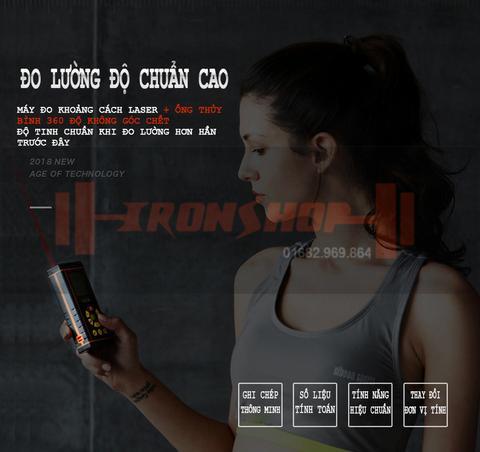 Thước điện tử, Máy đo khoảng cách bằng tia Laser H40, thương hiệu VCHON (Có HDSD Tiếng Việt)