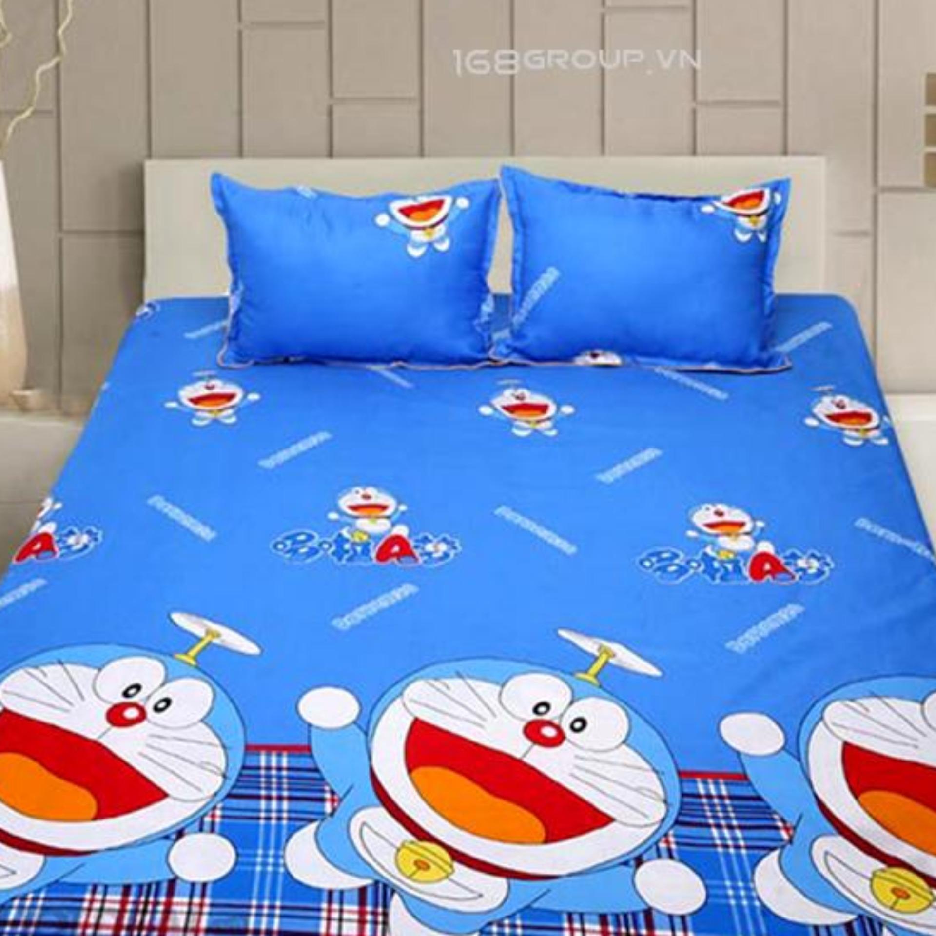 Bộ ga gối bọc doremon drmcotton01