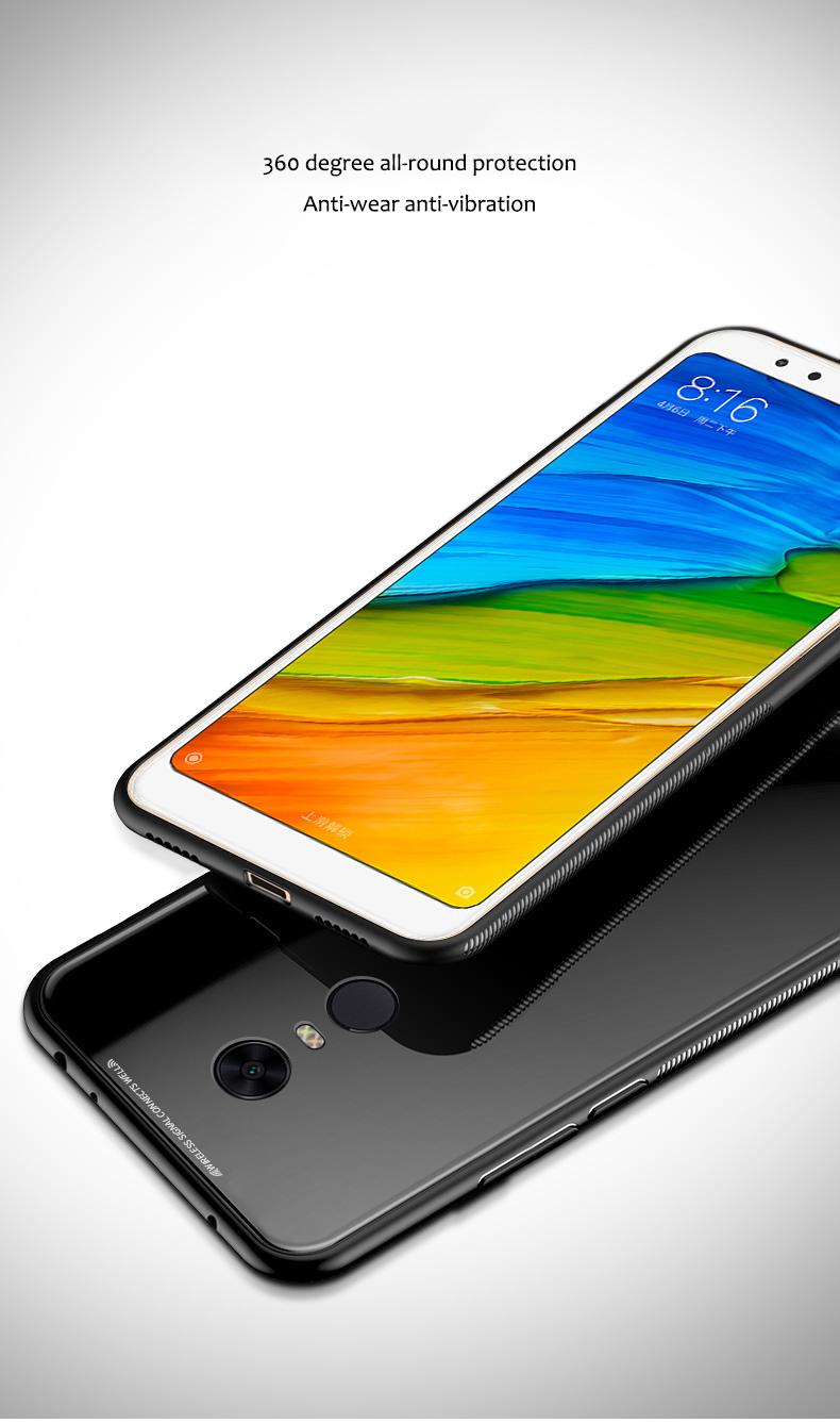 Ốp lưng kính cho Xiaomi Redmi 5 Plus