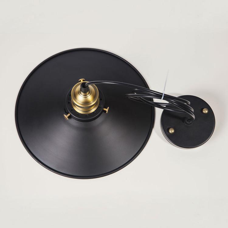 Đèn thả trang trí đui đồng đĩa bay 300mm TH-017-GH (Đen)