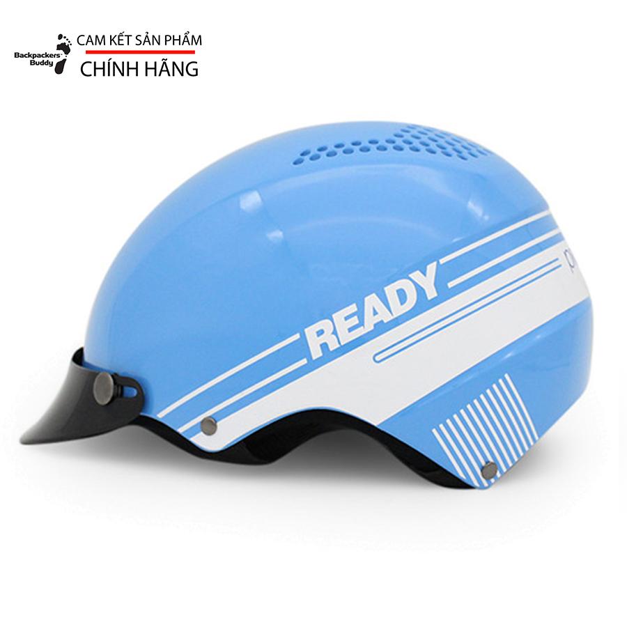 Nón Bảo Hiểm 1/2 Đầu Protec Techno Phối Xanh Dương Ready