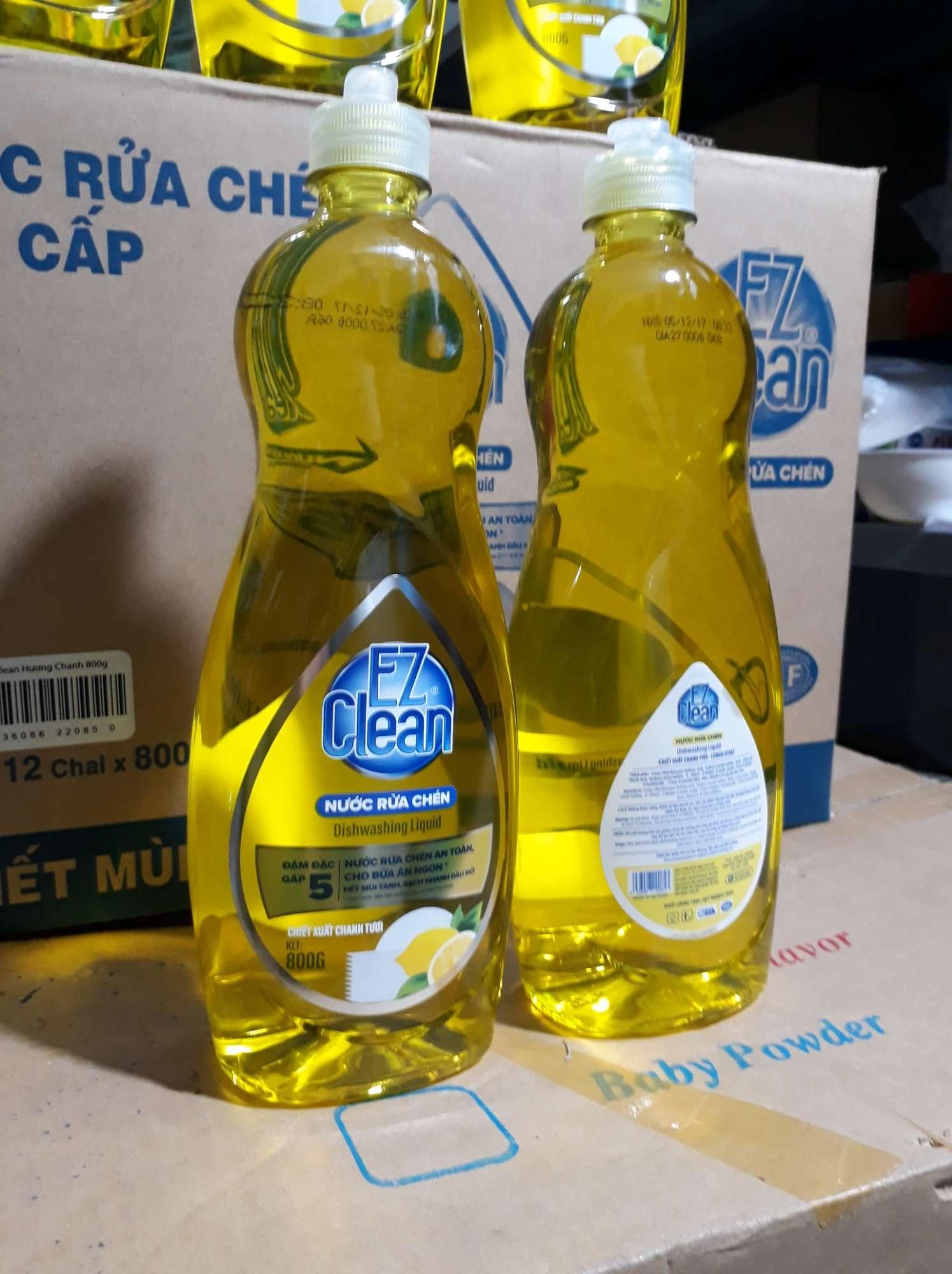 Nước rửa chén đậm đặc EZ hương chanh 800g