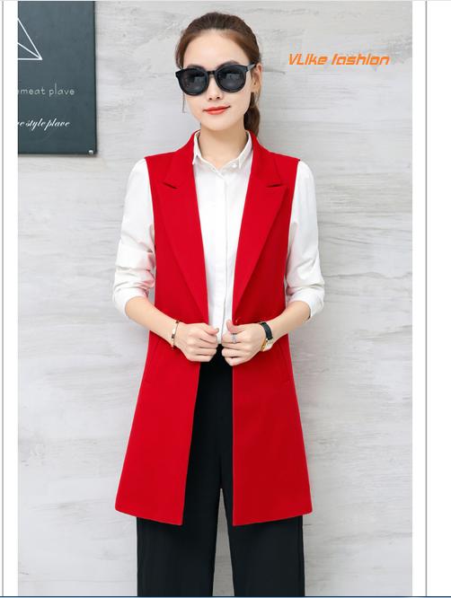 Blazer nữ dáng dài sát nách