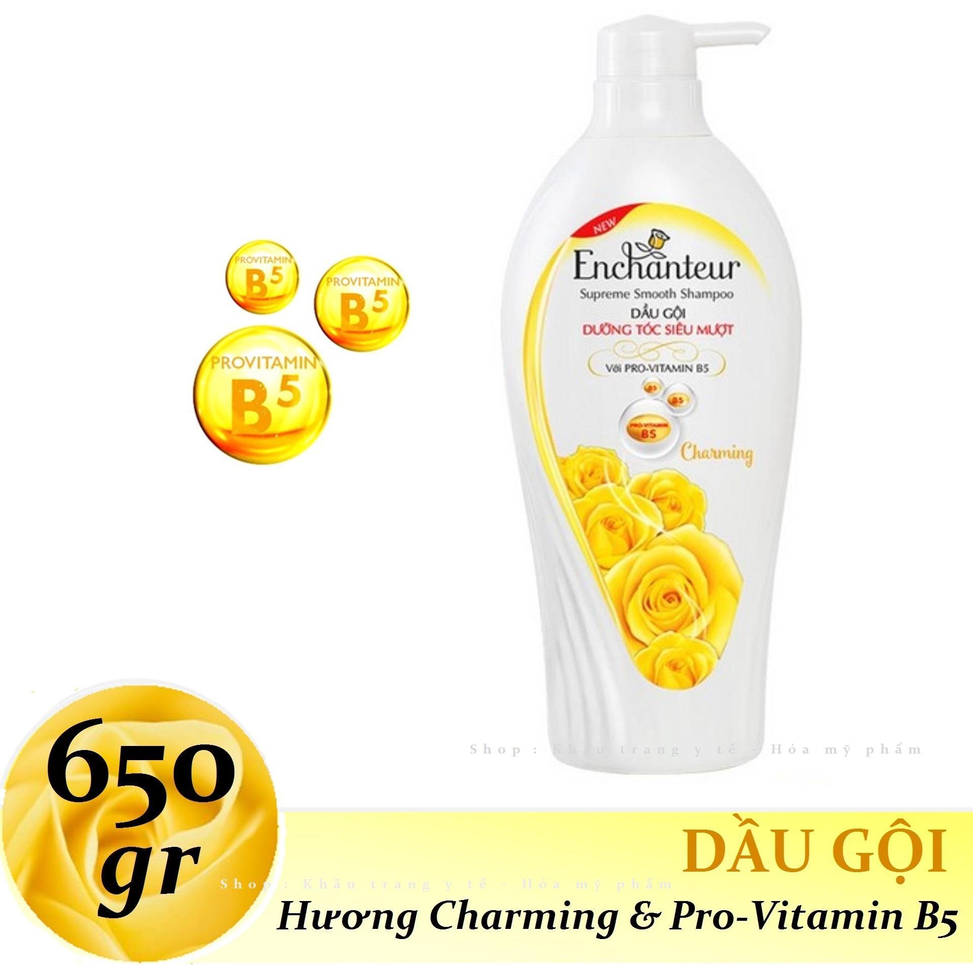 [HCM]Enchanteur - Dầu gội Dưỡng Tóc siêu mượt Charming 650 g