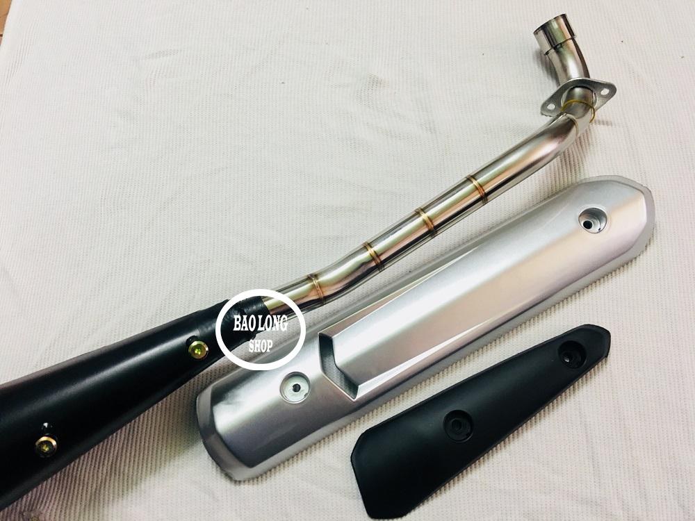 Pô Exciter gắn Sirius + ốp pô Spark
