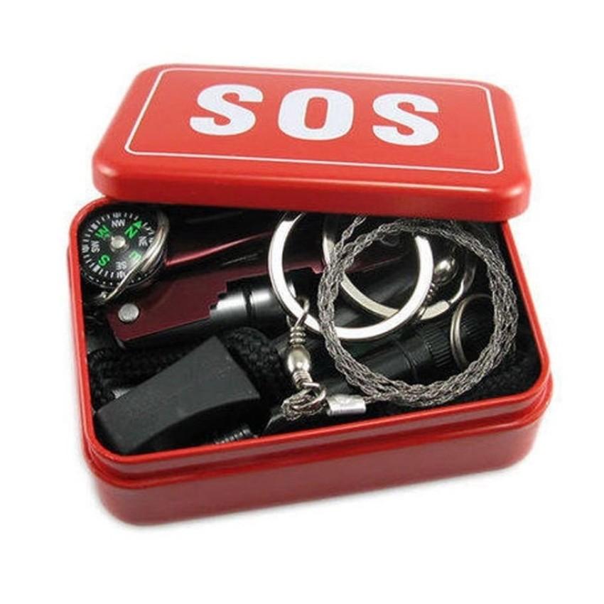 Self Help Outdoor Sport Camping Hiking Survival Emergency Gear Tools Box Kit Set - intl