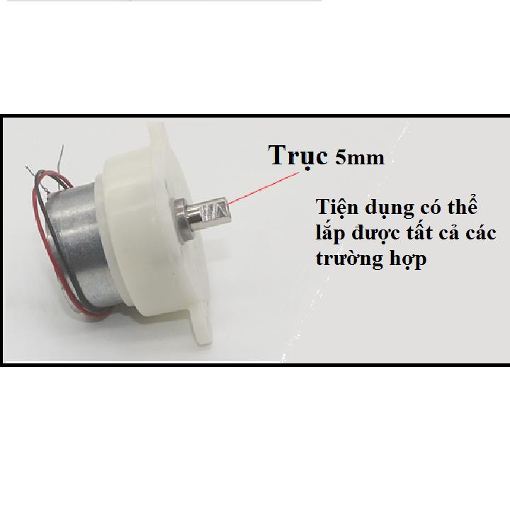 Motor giảm tốc siêu khoẻ, 50-120 vòng/ph, 3-9V