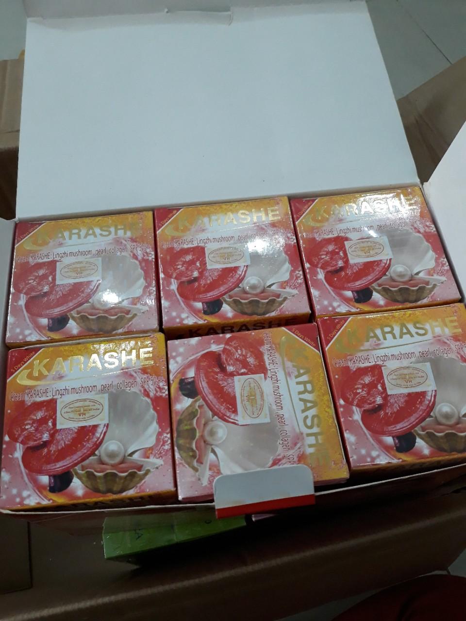 Kem dưỡng trắng da linh chi ngoc trai KARASHE