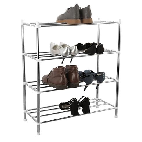 [CHÍNH HÃNG] Kệ giày dép inox 4 tầng CB, thiết kế nhỏ gọn – Bảo hành 6 tháng – Cam kết 1 đổi 1- Chất lượng cao