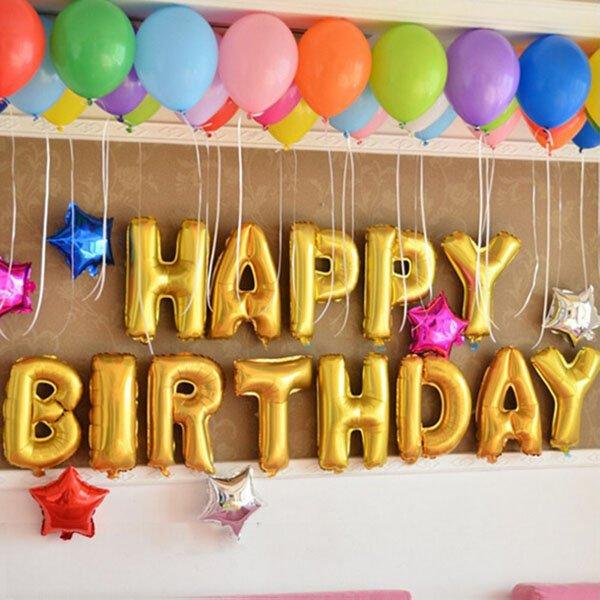 Bóng bay trang trí sinh nhật Happy birthday