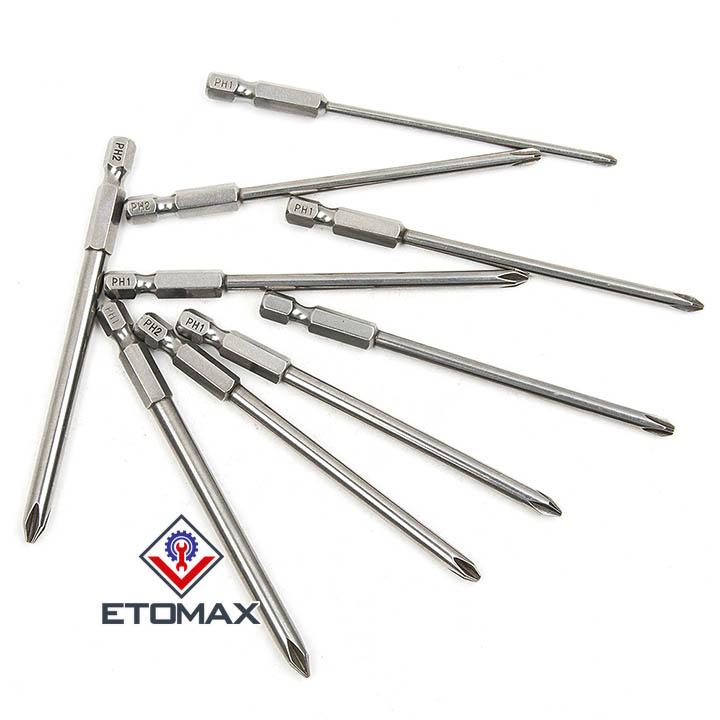 Bộ 8 đầu vặn vít 4 cạnh lục giác cao cấp