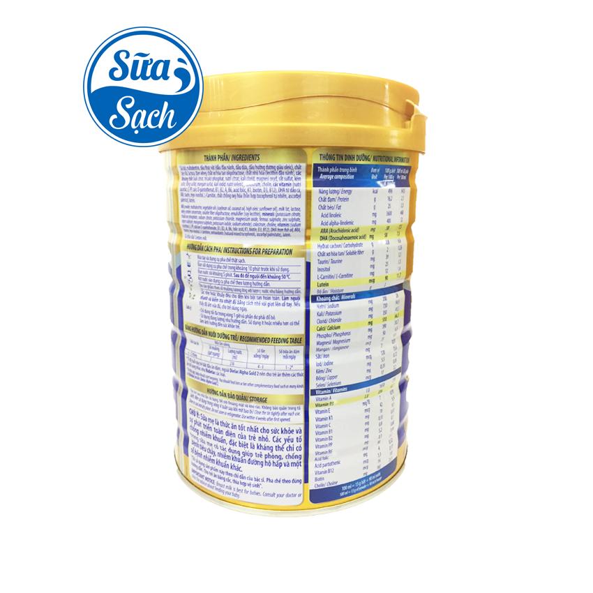 Sữa bột Dielac Alpha Gold 2 lon 900g