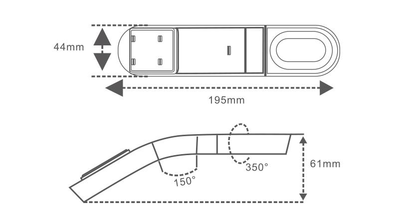 Đèn led cảm ứng tự động mini siêu sáng pin 7h