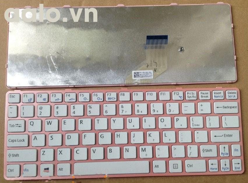 Bàn phím laptop Sony SVE 11 Trắng