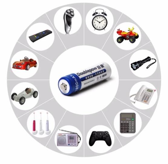 Bộ 4 pin sạc AA Double Pow 1,2V 3000mAh ( Pin tiểu)