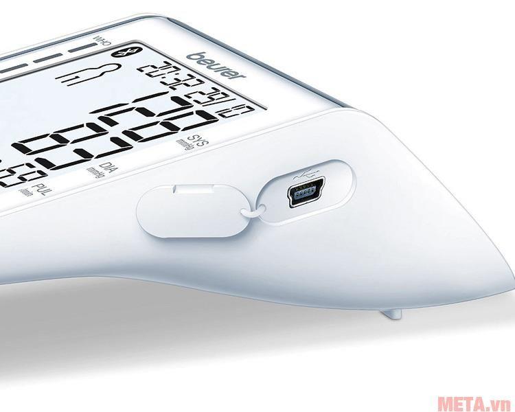 Máy đo huyết áp bắp tay Bluetooth Beurer BM85 ( trắng) - Hàng nhập khẩu