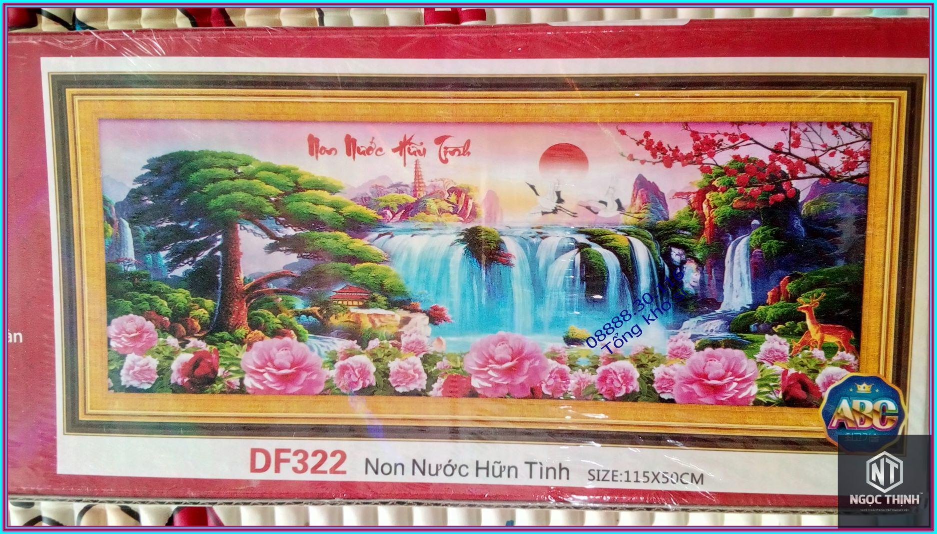 Tranh đính đá non nước hữu tình DF322-Ngọc Thịnh