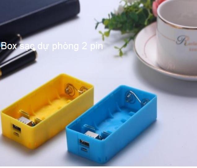 Box sạc dự phòng 2 cell vuông (Không bao gồm pin)
