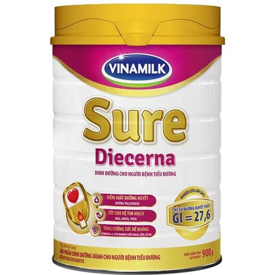 Sữa bột Vinamilk Sure Diecerna 900g dành cho người tiếu đường (hộp thiếc)