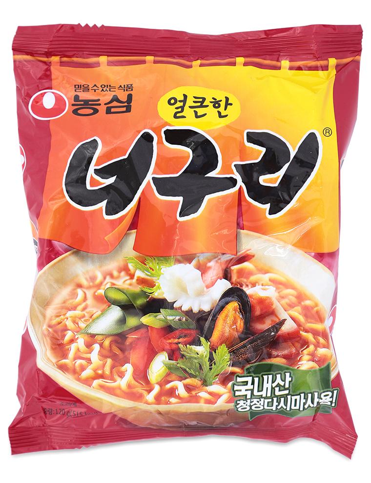 Combo 5 gói mì neoguri hàn quốc cay nóngv- 120g/ gói 농심) 너구리 얼큰한 맛 120g