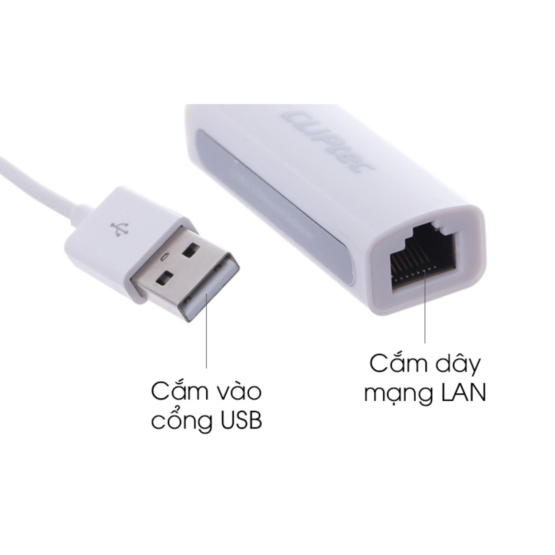 Cáp kết nối MacBook với mạng Lan qua cổng USB OEM (Trắng)