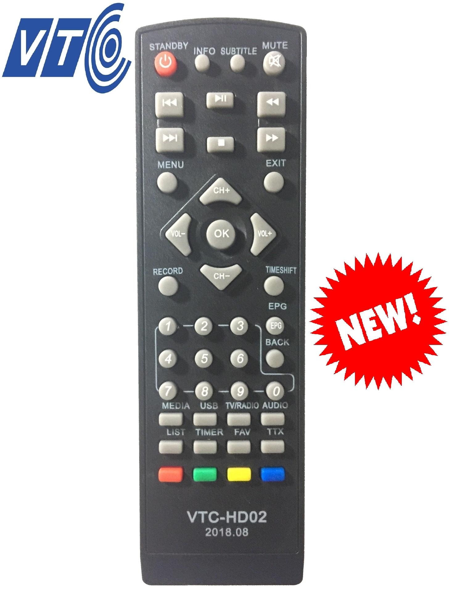 [HCM]REMOTE ĐIỀU KHIỂN VTC HD 02 - VERSION 2018