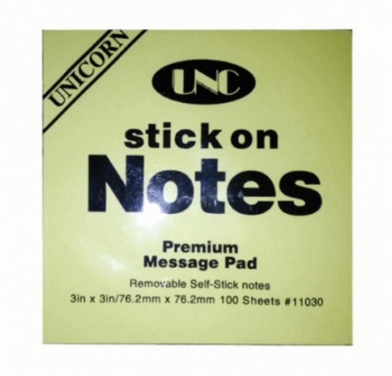Giấy note vàng 3 x 3 unc