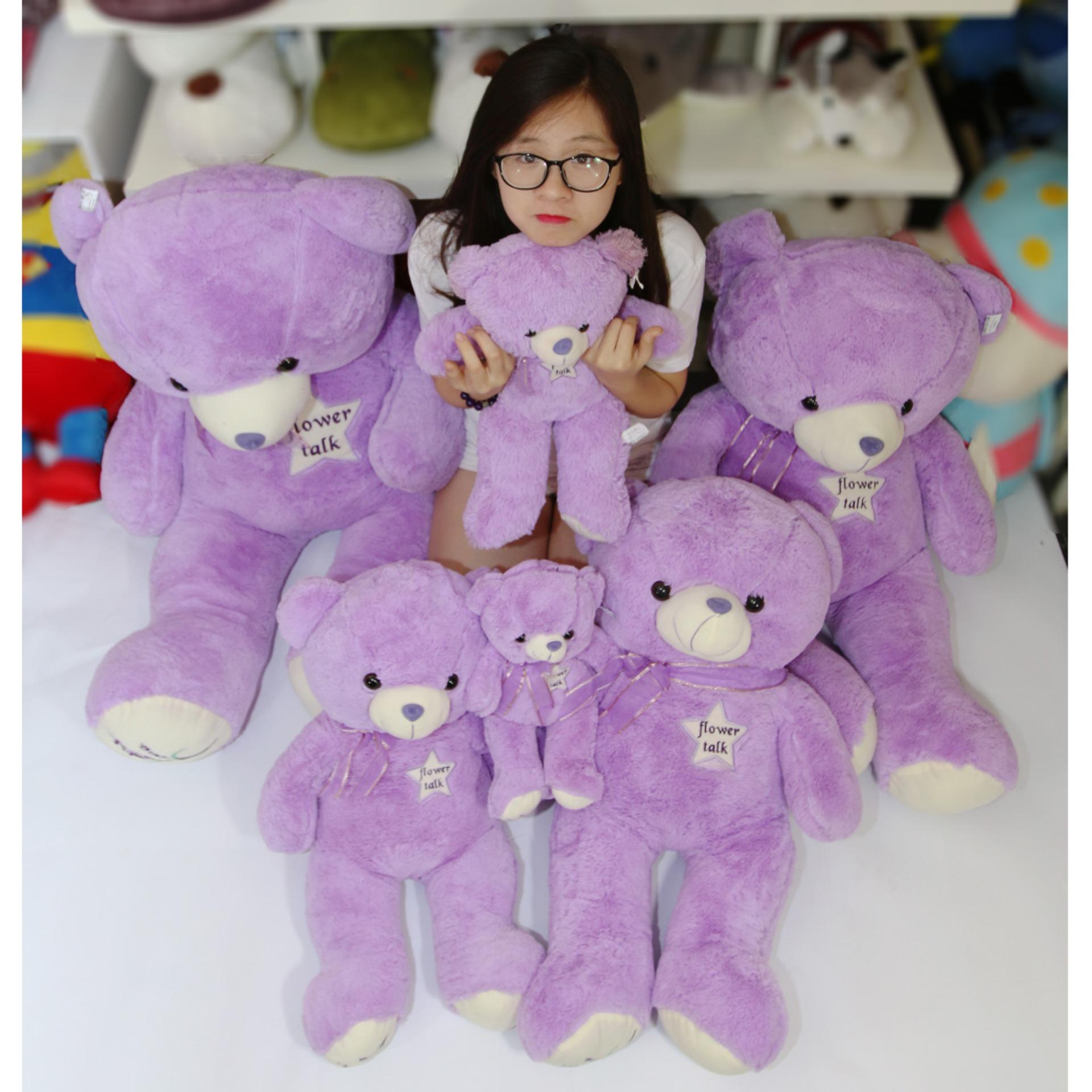 Gấu bông Teddy Lavender màu tím