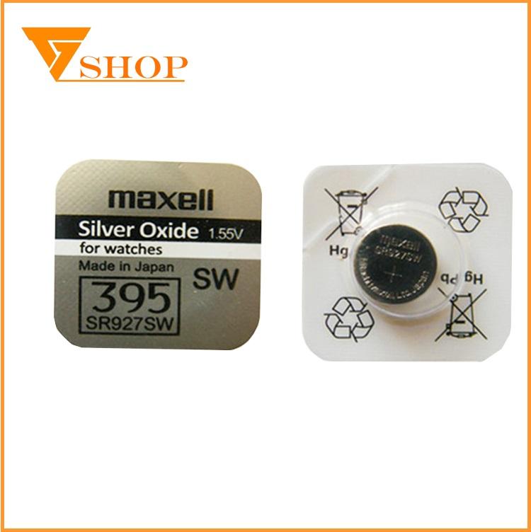 1 vỉ pin đồng hồ sr927sw maxell 1.55v, pin 395