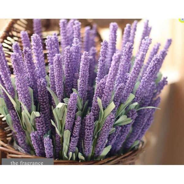 Combo 5 cành hoa lavender (hoa oải hương) trang trí siêu đẹp- Hoa giả- Hoa lụa- Hoa để bàn- Hoa văn phòng cao cấp