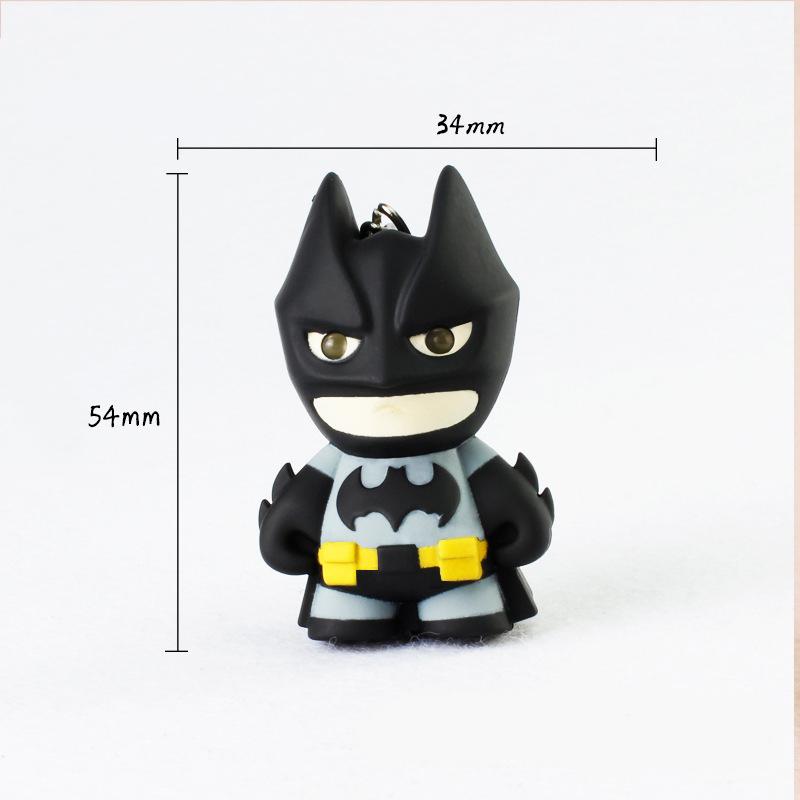 [FREESHIP MAX 15K][HCM]Móc khóa Batman có đèn led V.3 (Màu Đen)