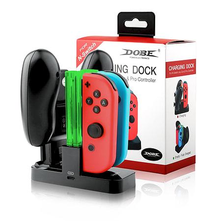 Dock sạc Dobe cho tay Pro Controller và Joy-Con Nintendo Switch