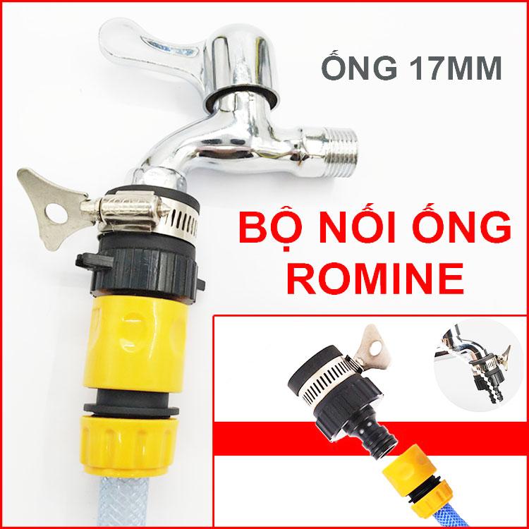 [HCM]Bộ nối nhanh ống nước vòi Romine 17mm