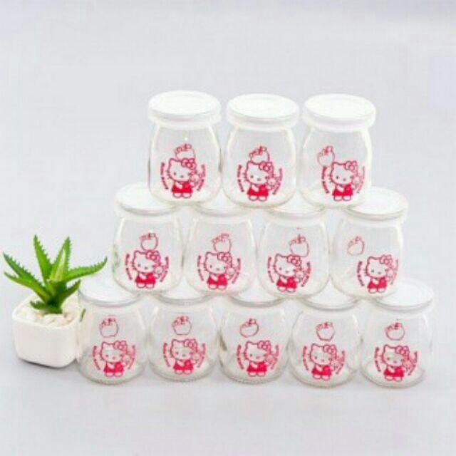 COMBO12 HŨ SỮA CHUA THỦY TINH (12 HŨ )