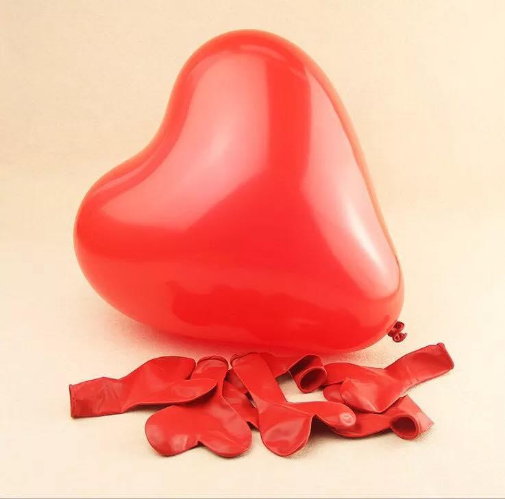 Bộ 100 Bong Bóng Bay Hình Trái Tim - Bong Bóng Balloon Nhiều Màu