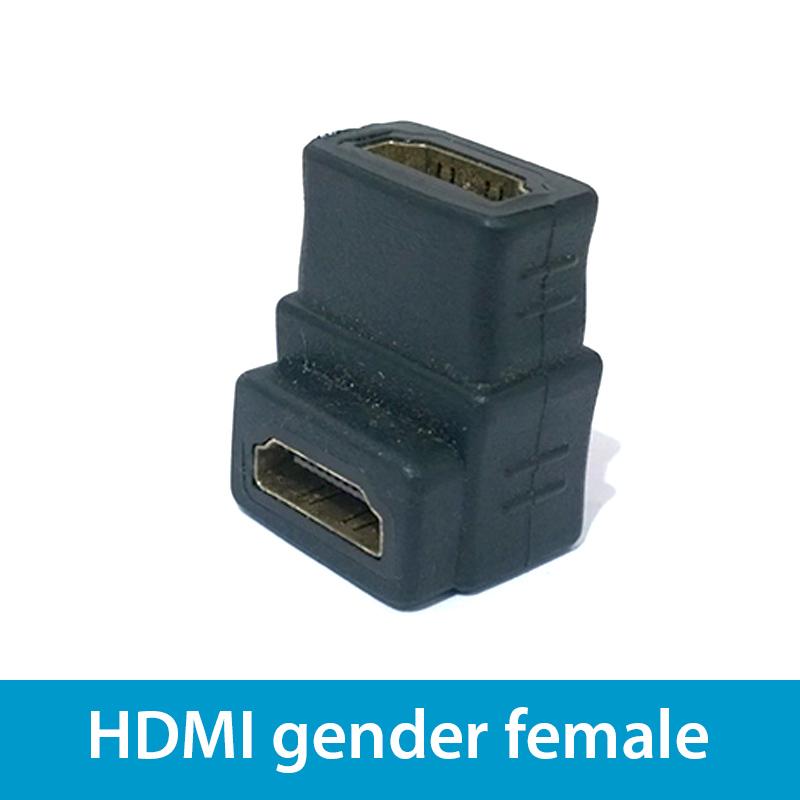 Đầu đổi và nối cáp hdmi 2 đầu âm bẻ góc đổi chiều cáp hdmi