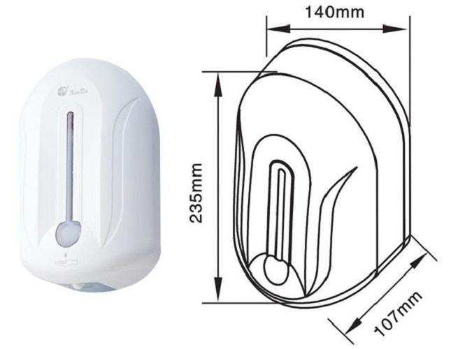 Hộp xà phòng cảm ứng ZYQ110 (Trắng)